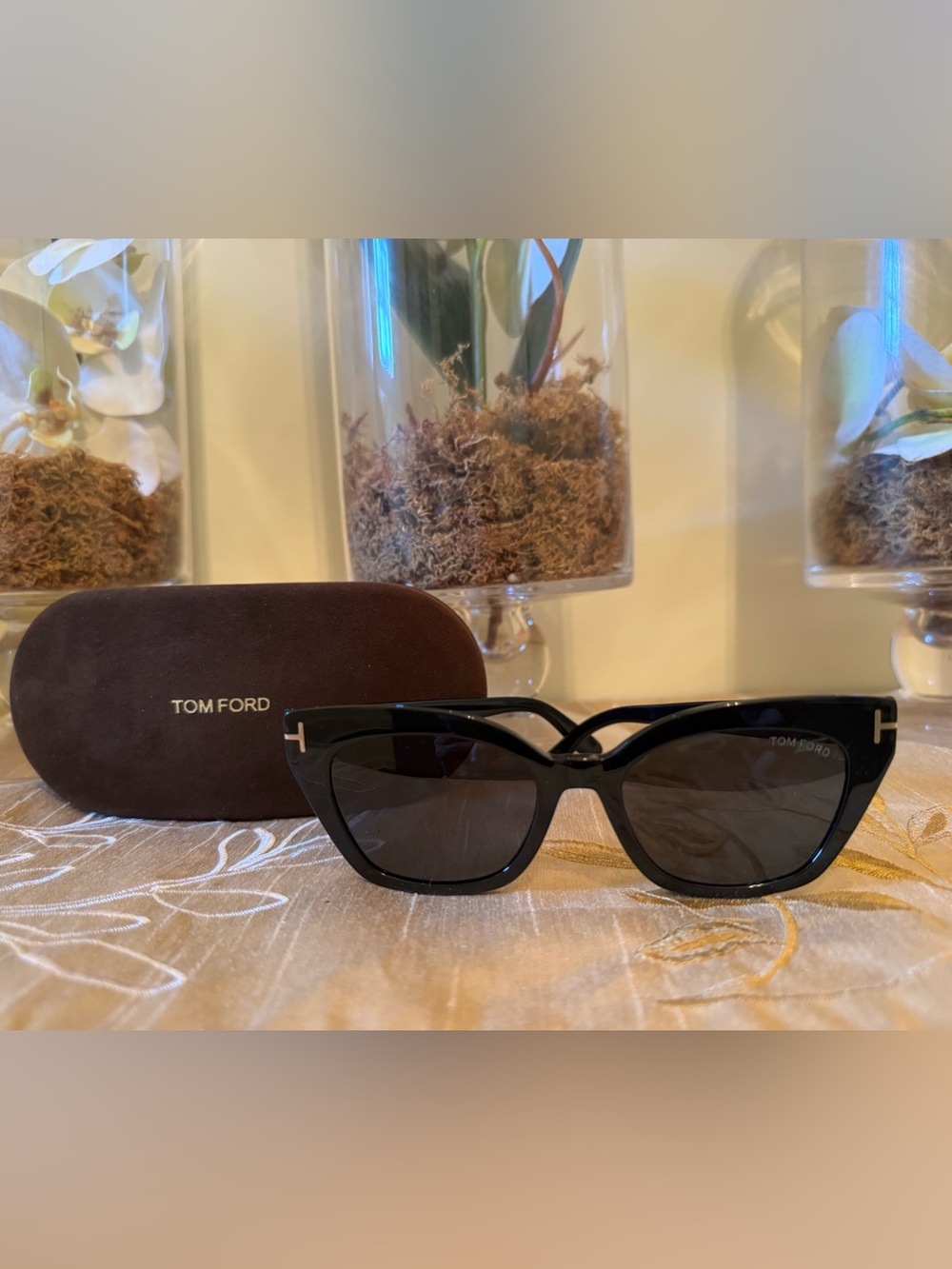 Tom Ford Black Cat-Eye Sunglasses